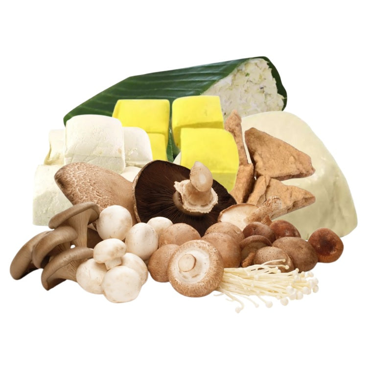 Mushroom, Tempe, Tofu
