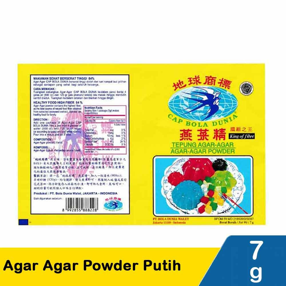 Bola Dunia - Tepung Agar Agar