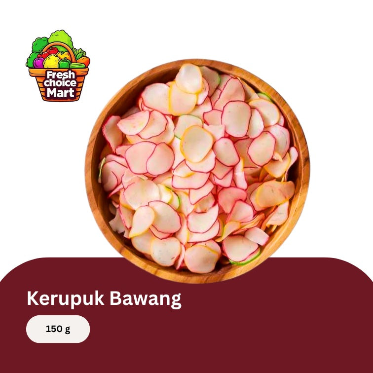 Kerupuk Bawang Warna Warni (Mentah)