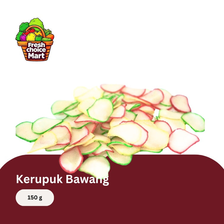 Kerupuk Bawang Warna Warni (Mentah)
